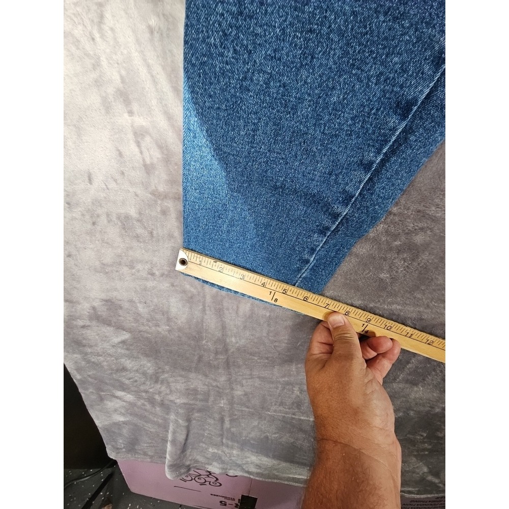 Bill Blass Women Blue Vtg High Waisted Mom Jeans Petite Medium Tapered Leg Sz 8 - Picture 8 of 11